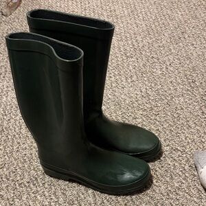 Sugar Dark Green Winter & Rain Boots